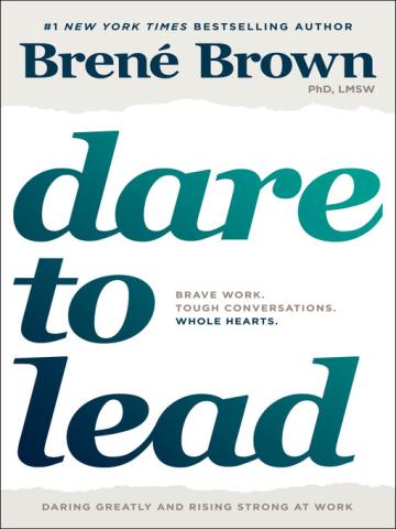 book cover for "Dare to Lead"