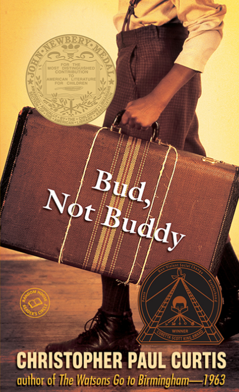Book cover, Bud Not Buddy by Christopher Paul Curtis
