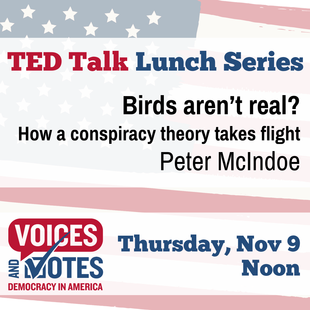 TED Talk Nov 9:  Peter McIndoe