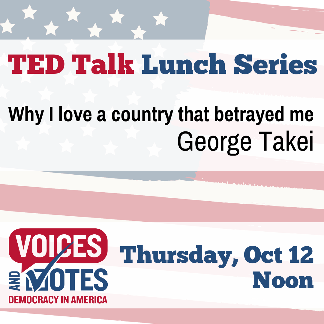 TED Talk Oct 12:  George Takei