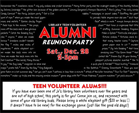 Alum Party Sat., Dec. 28