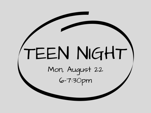 picture of "teen night" circled on calendar