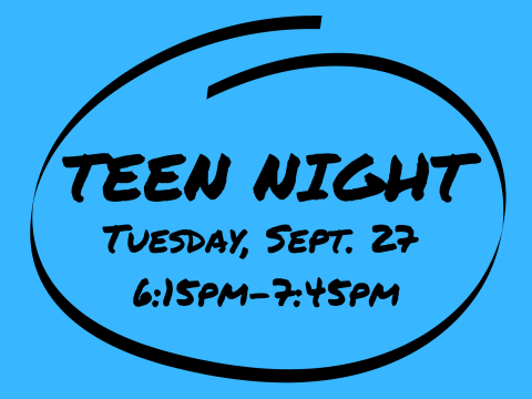 picture of "teen night" circled on calendar