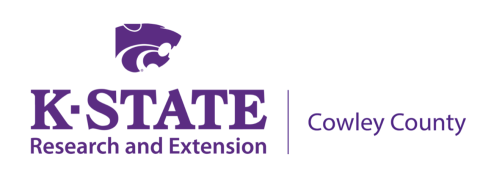 K-State Research and Extension of Cowley County Logo with image of wildcat
