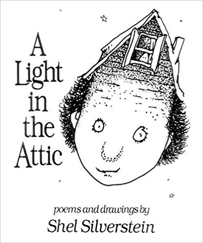 Book cover, A Light in the Attic by Shel Silverstein