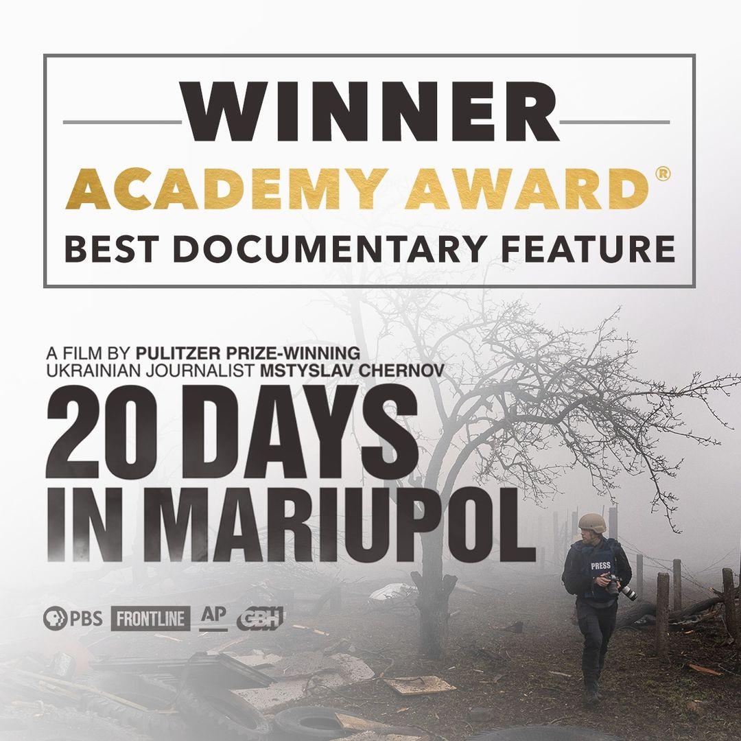 cover art for "20 Days in Mariupol" documentary