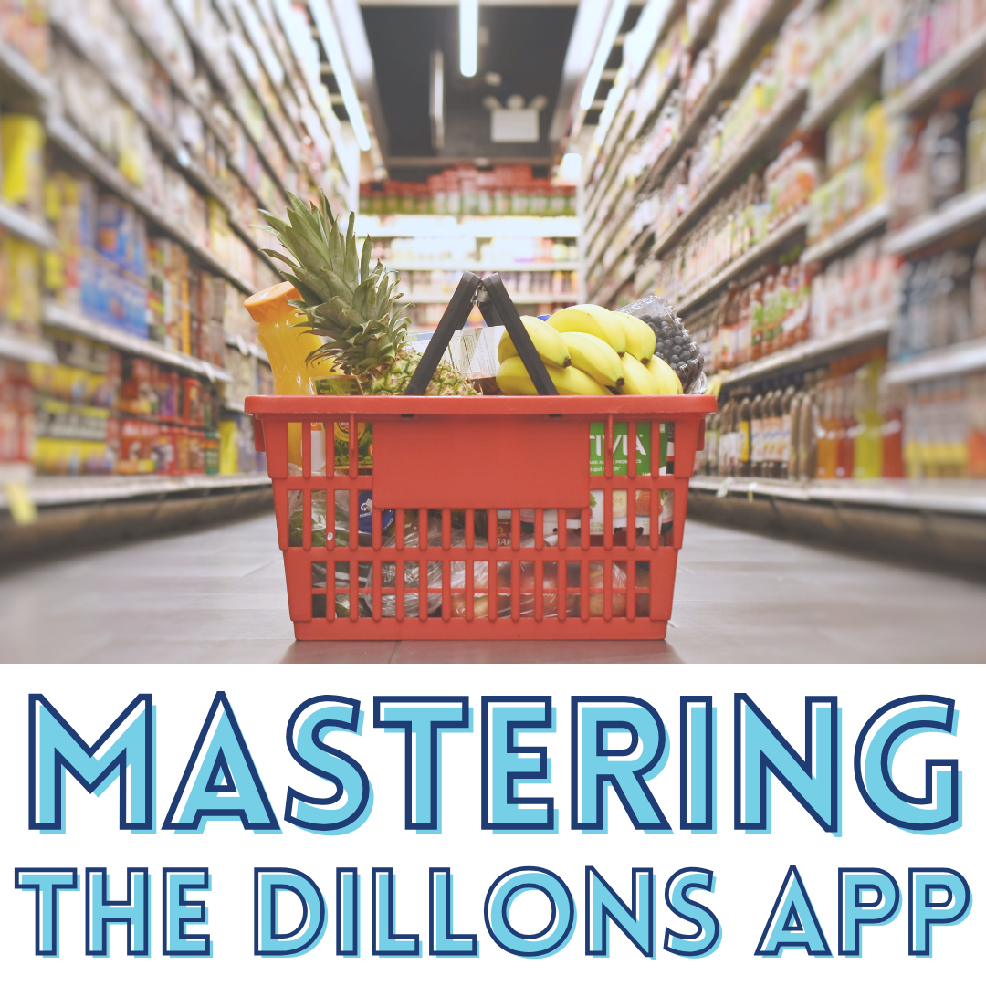 image of a grocery basket in a store aisle