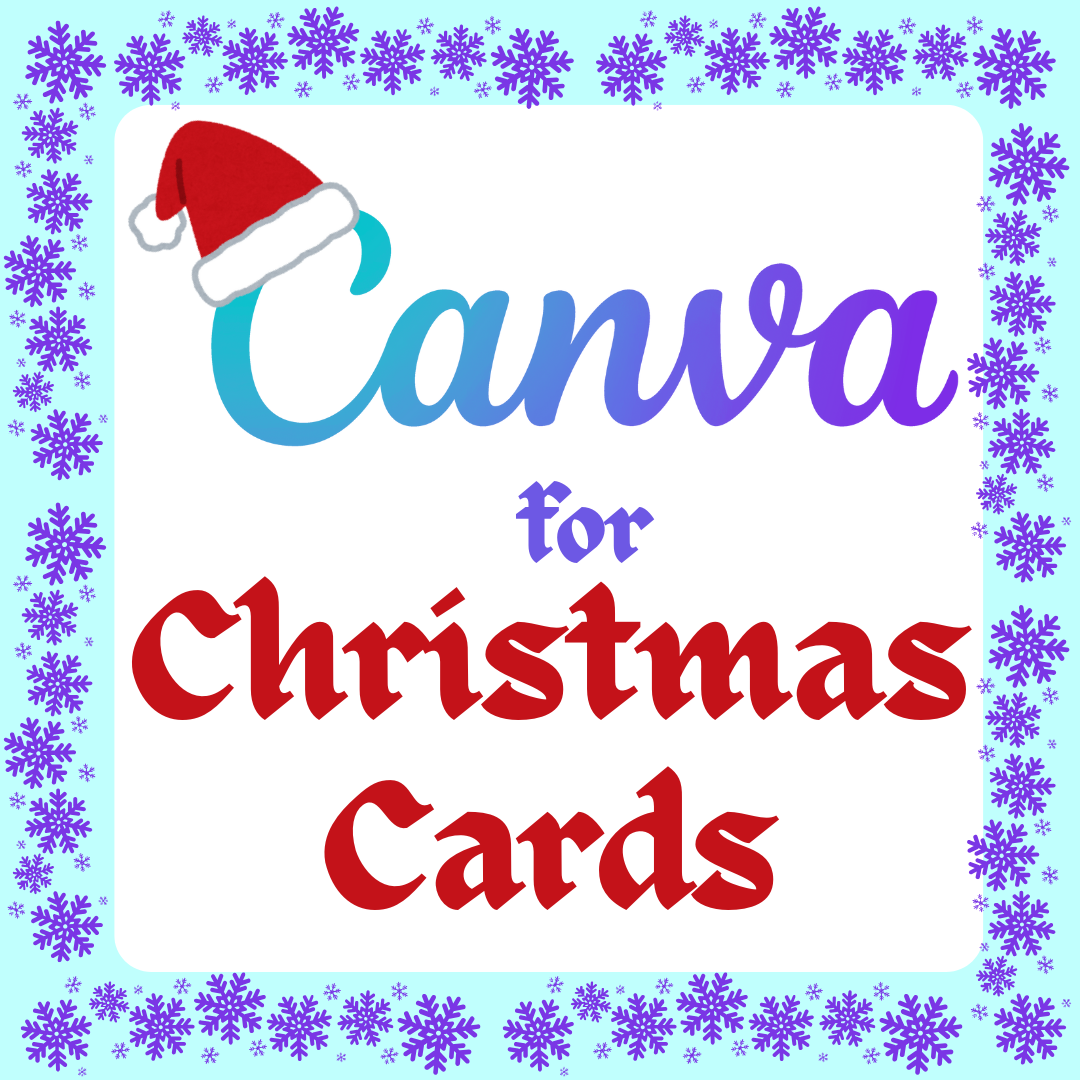 Canva logo with a Santa hat
