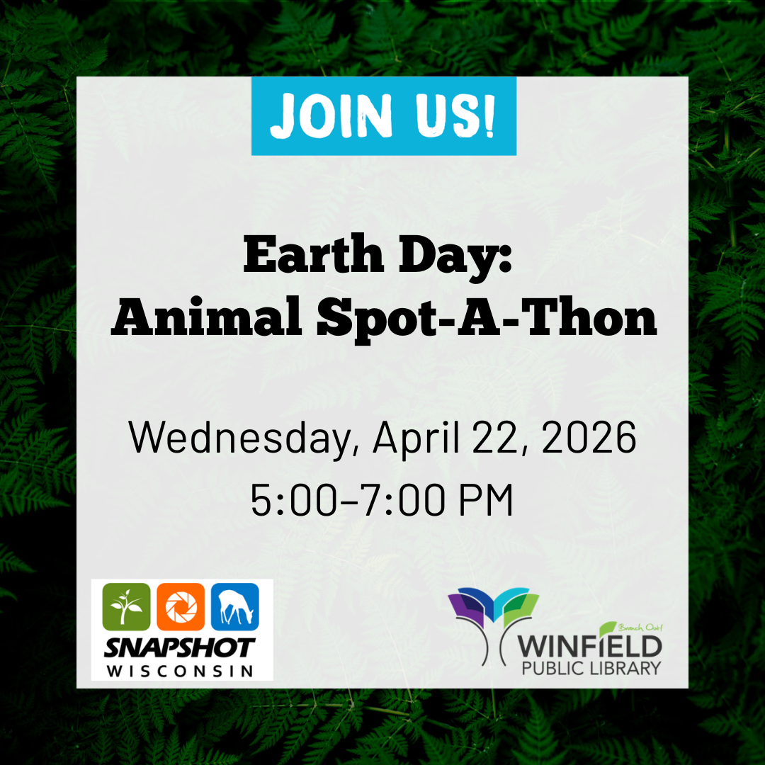 text against a background of ferns