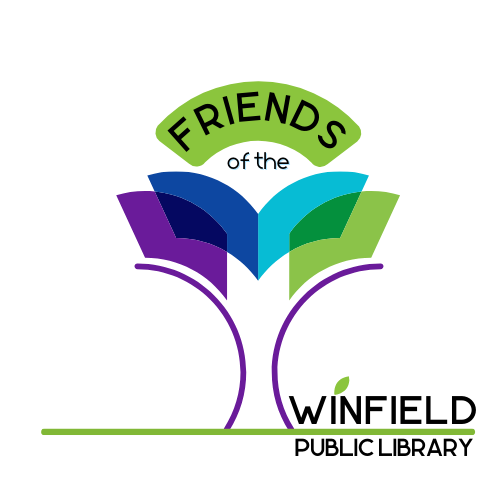 library tree logo with "Friends" banner arching across the top